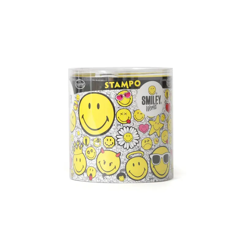 Set of Paper Stamps  Smiley World