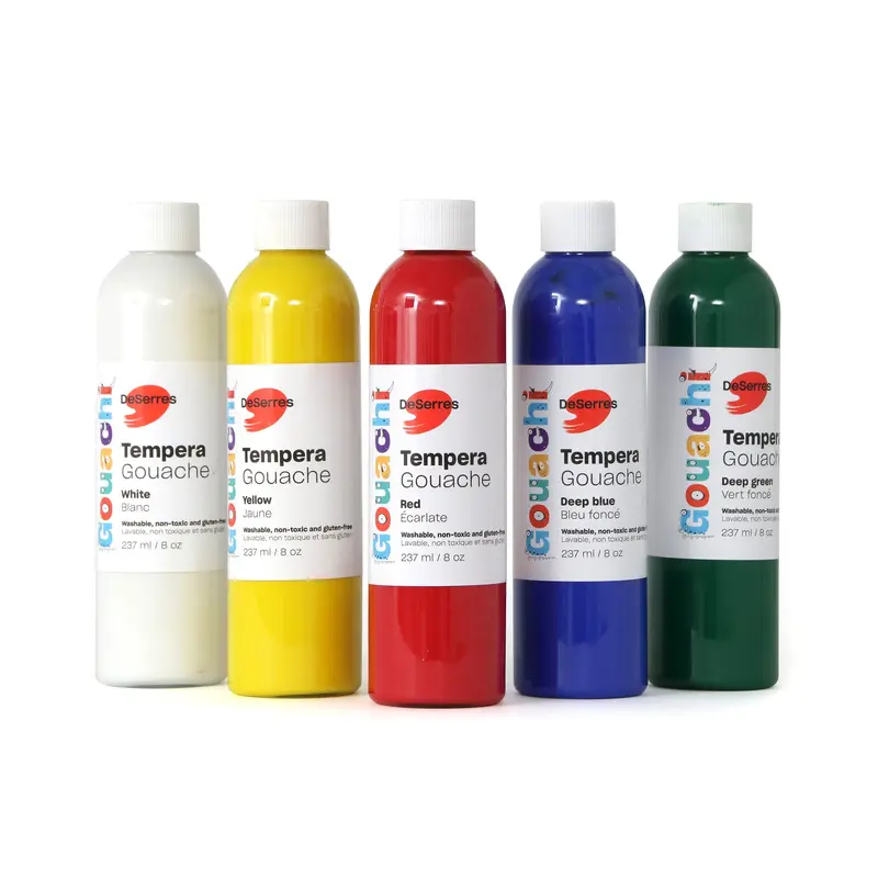 Gouachi Washable Tempera Set - 5 x 8 oz