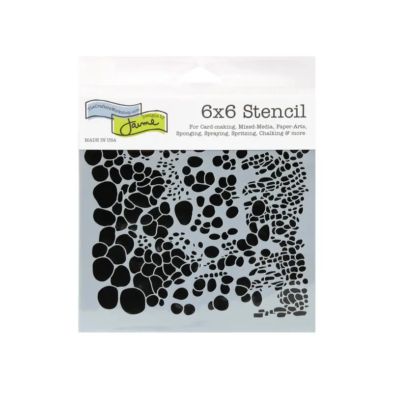 Plastic Stencil - Cell Theory, 6 x 6 in