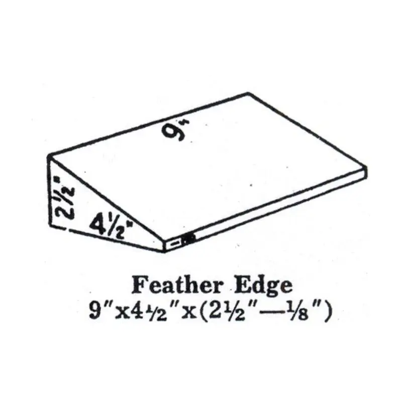 Super Duty Hardbrick FireBrick Feather Edge 2.5"