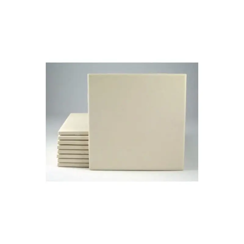 4.25" Square Bisque Tiles: 7/32 Thick: Case Of 100 Unglazed