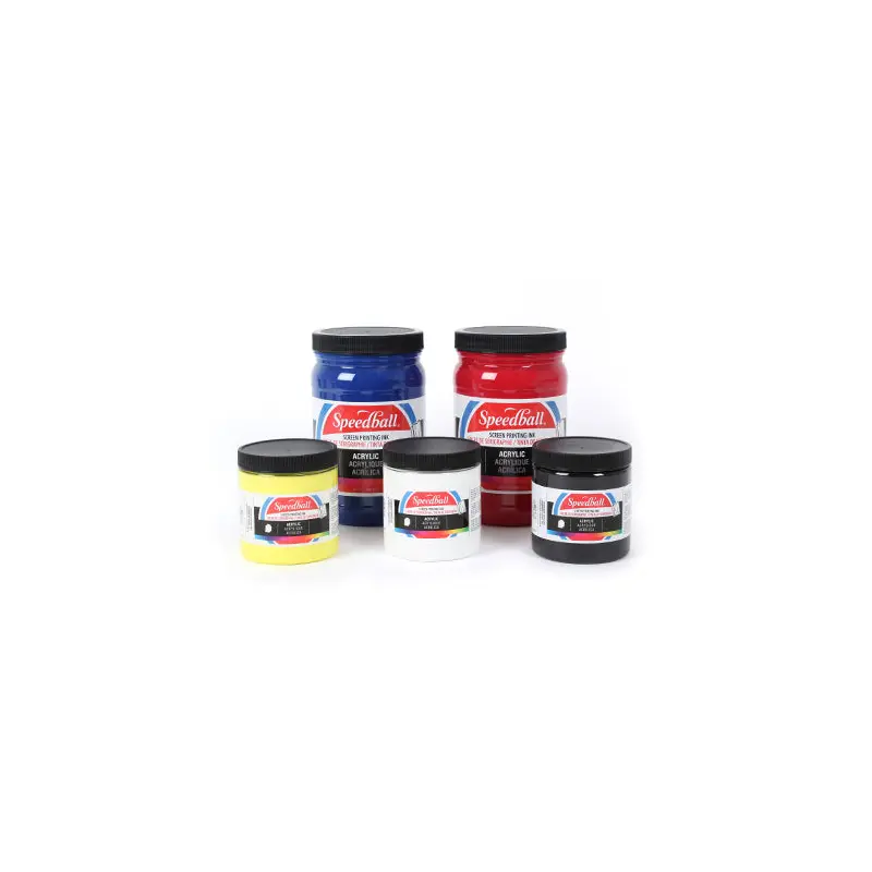 Permanent Acrylic Screen:Printing Ink - Fluorescent Yellow