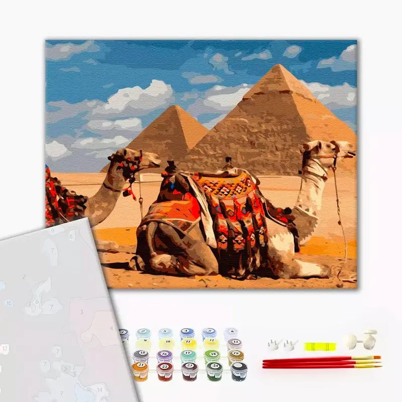 Paint by Numbers Kit - "Egyptian Symbols"
