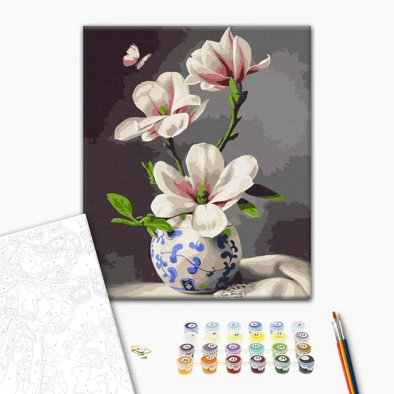 Paint by Numbers Kit - "Orchid In Vase"