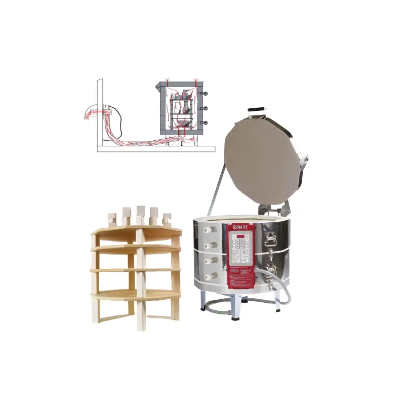 Skutt KM1018 Kiln Package with Furniture Kit & Vent