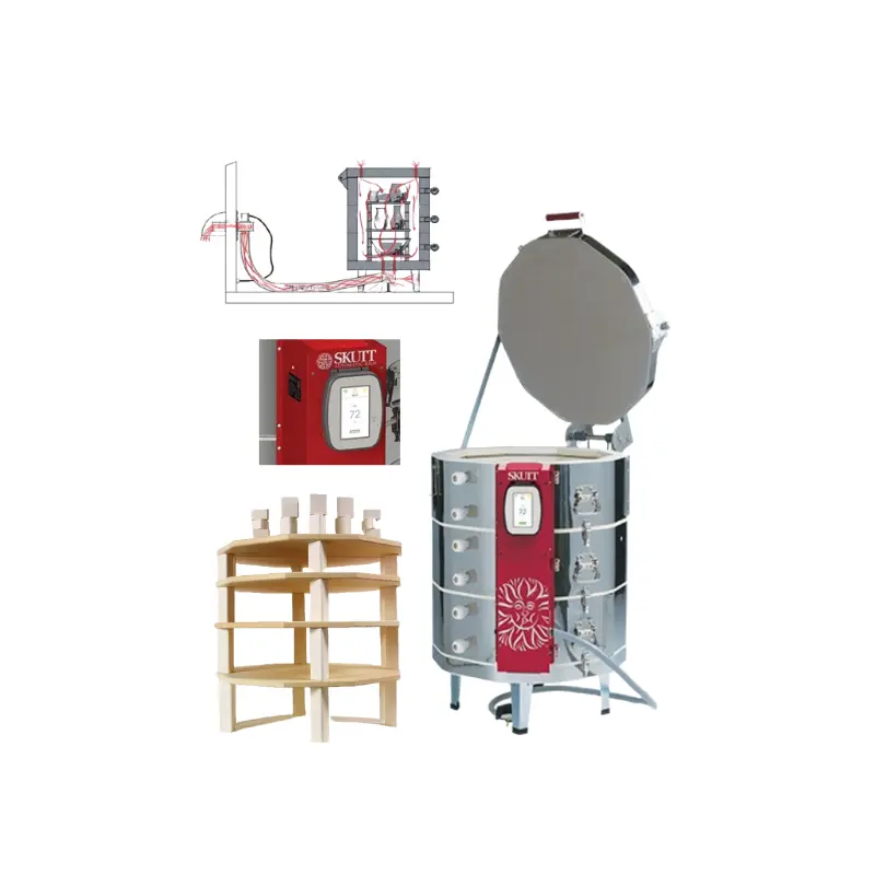 Skutt KMT1027 Kiln Package with Touchscreen Controller, Furniture Kit & Vent