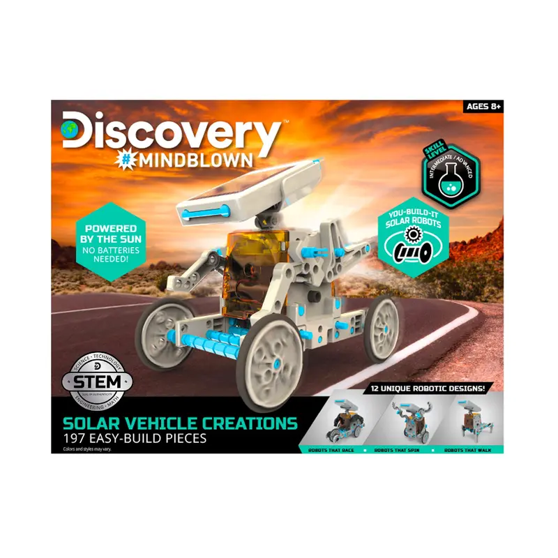 Solar Vehicle Construction Kit - 197 Pieces