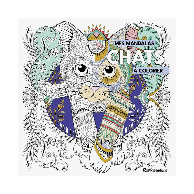 Mes mandalas  colorier : Chats - French Ed.