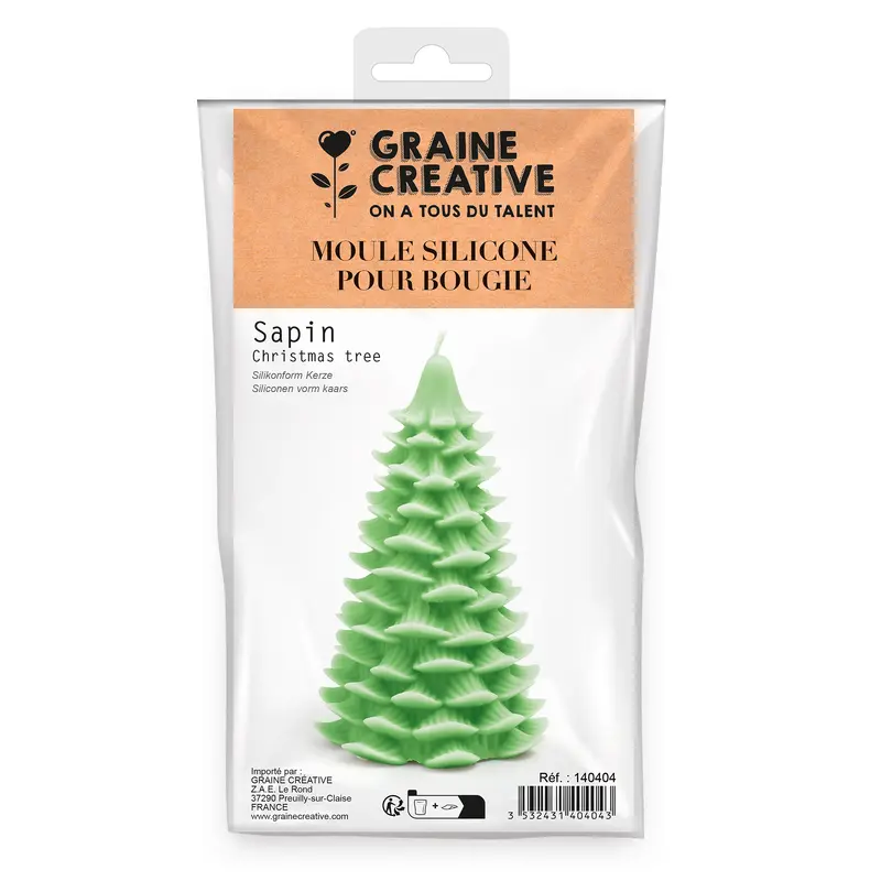 Silicone Candle Mould - Christmas Tree, 9 x 15.2 cm