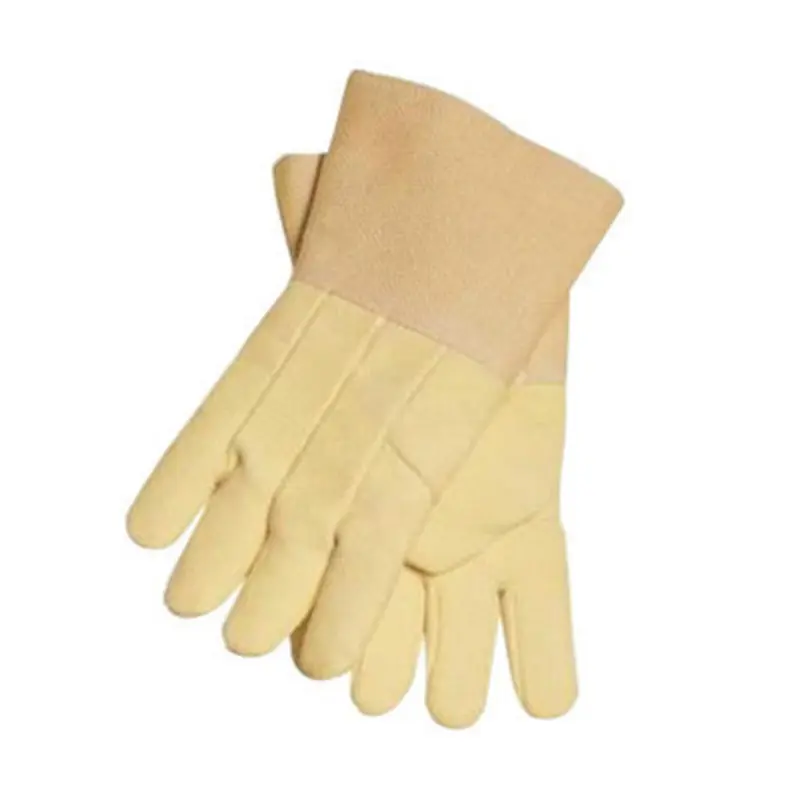 Tillman23" Yellow Acrylic-Coated Fiberglass Heat-Resistant Gloves with Wool Lining, 22 oz.