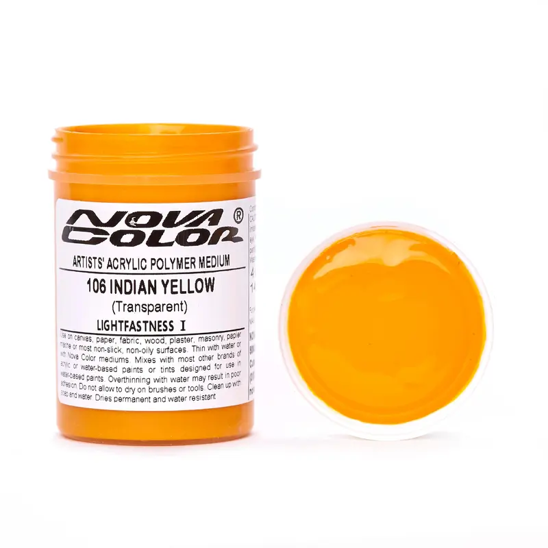 #106 Indian Yellow (Azo) - Lightfastness: | - Transparent