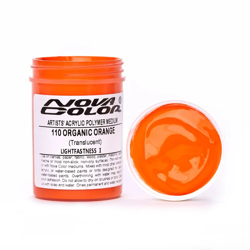 #110 Organic Pyrrole Orange - Lightfastness: | - Translucent