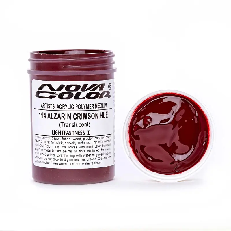 #114 Alizarin Crimson Hue - Lightfastness: | - Transparent