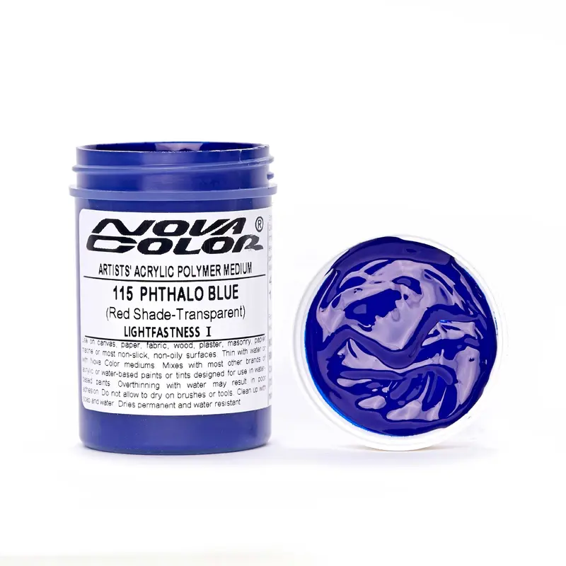 #115 Phthalo Blue (red shade) - Lightfastness: | - Transparent