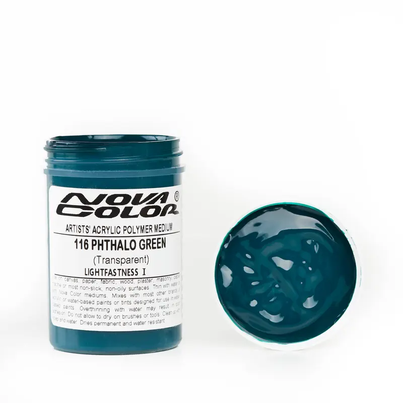 #116 Phthalo Green - Lightfastness: | - Transparent