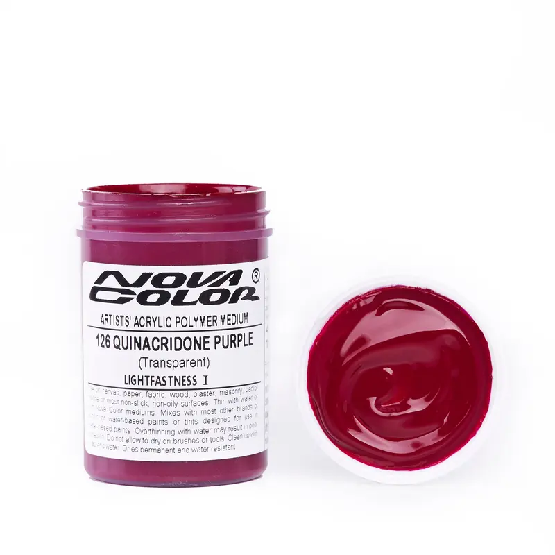 #126 Quinacridone Purple - Lightfastness: | - Transparent