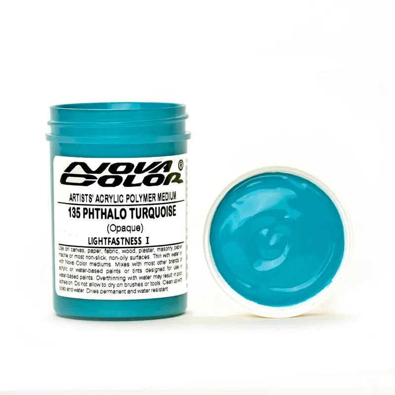 #135 Phthalo Turquoise - Lightfastness: | - Opaque
