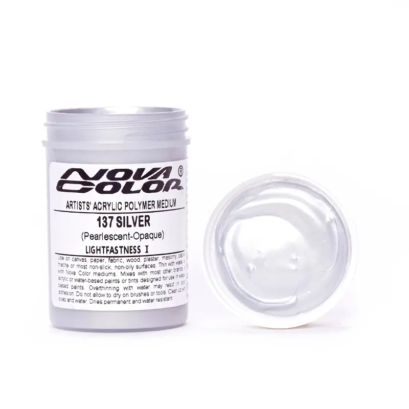 #137 Silver (pearl) - Lightfastness: | - Opaque