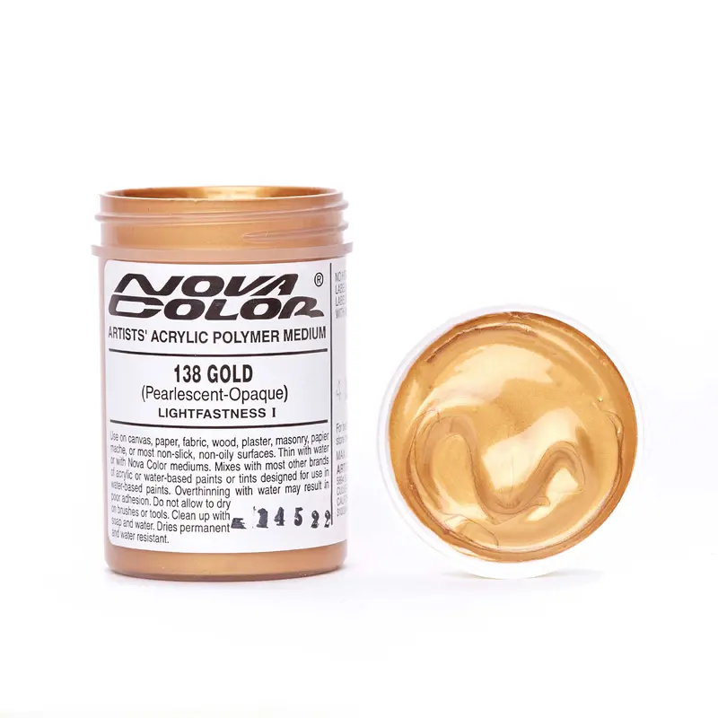 #138 Gold (pearl) - Lightfastness: | - Opaque