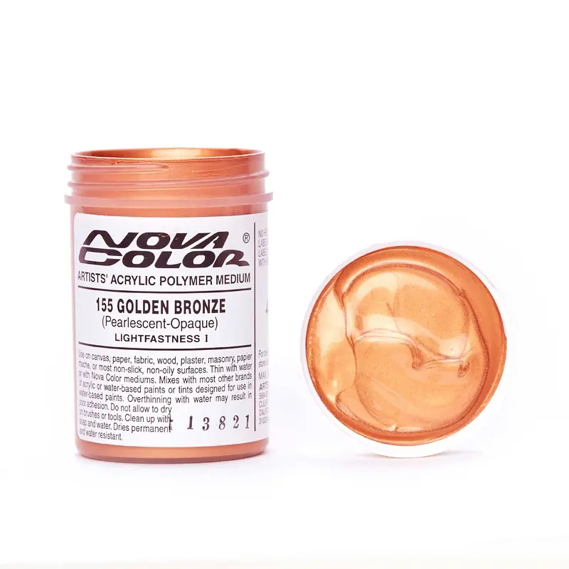 #155 Golden Bronze (pearl) - Lightfastness: | - Opaque