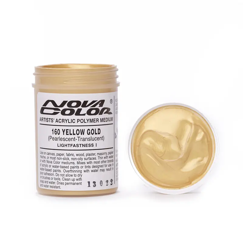 #160 Yellow Gold (pearl) - Lightfastness: | - Translucent