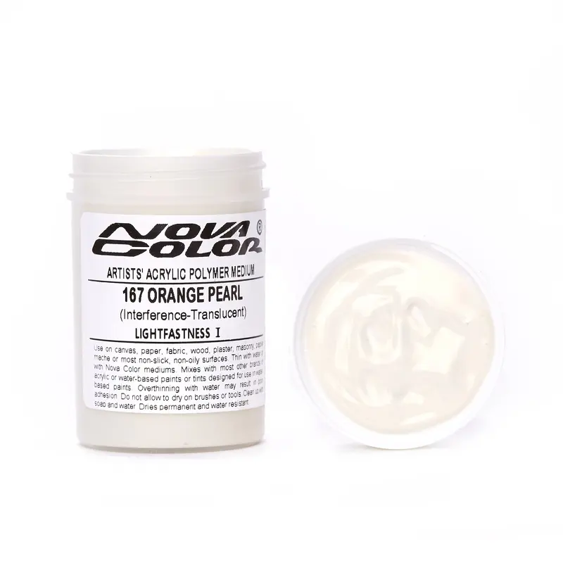 #167 Orange Pearl - Lightfastness: | - Translucent