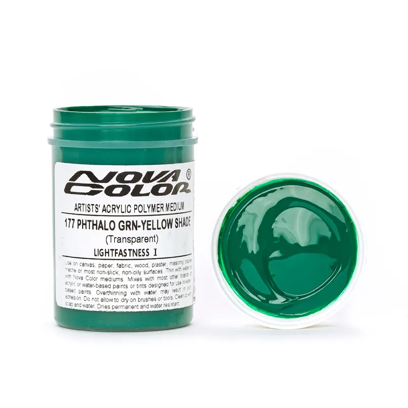 #177 Phthalo Green (Yellow Shade) - Lightfastness: | - Transparent