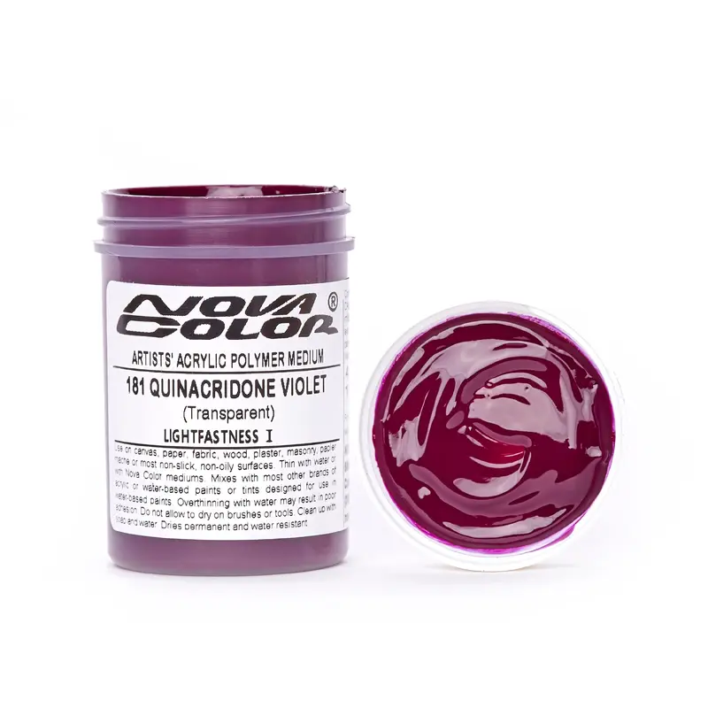 #181 Quinacridone Violet - Lightfastness: | - Transparent