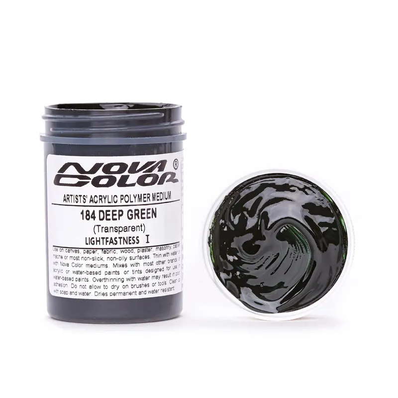 #184 Deep Green - Lightfastness: | - Transparent