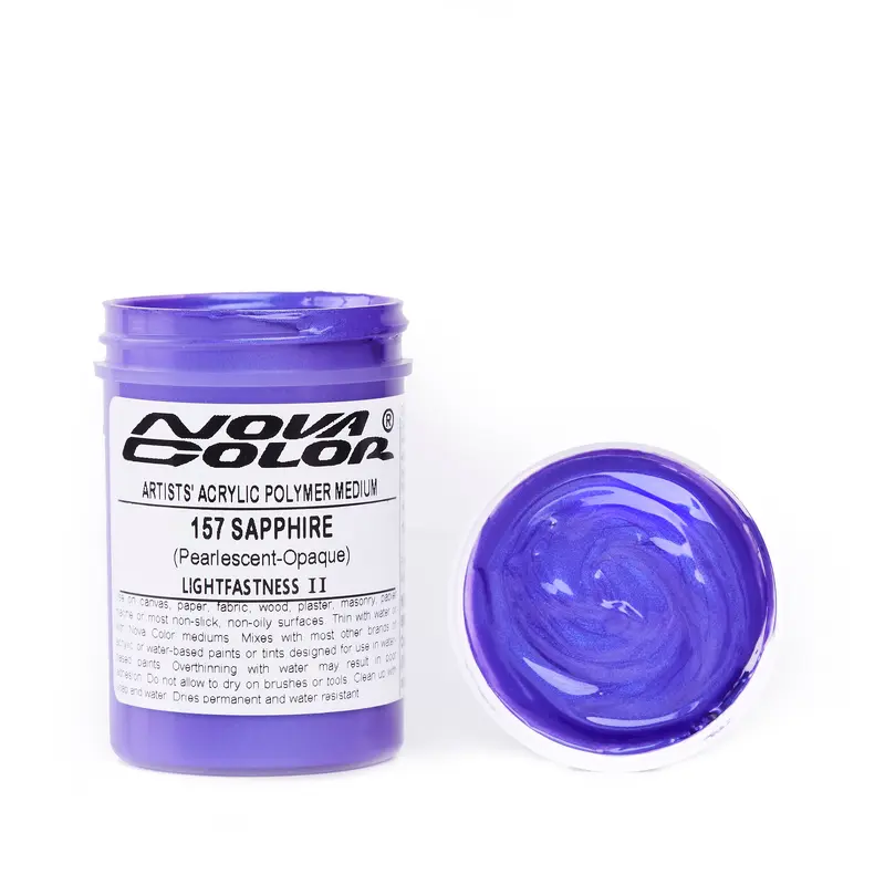 #157 Sapphire (pearl) - Lightfastness: || - Translucent