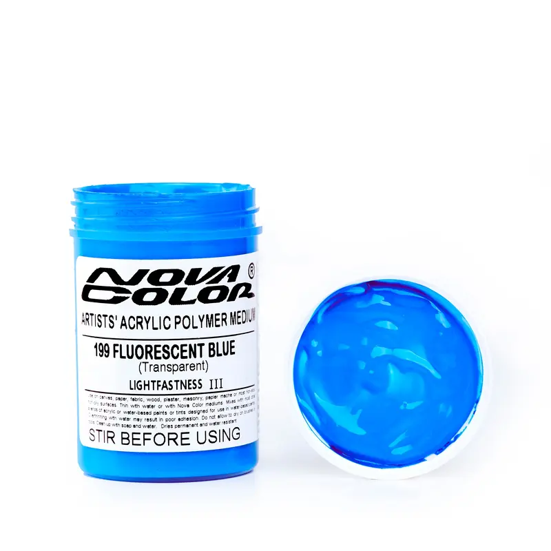 #199 Fluorescent Blue - Lightfastness: ||| - Transparent