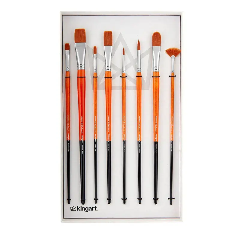 Radiant Oil & Acrylic Brushes 8 pc