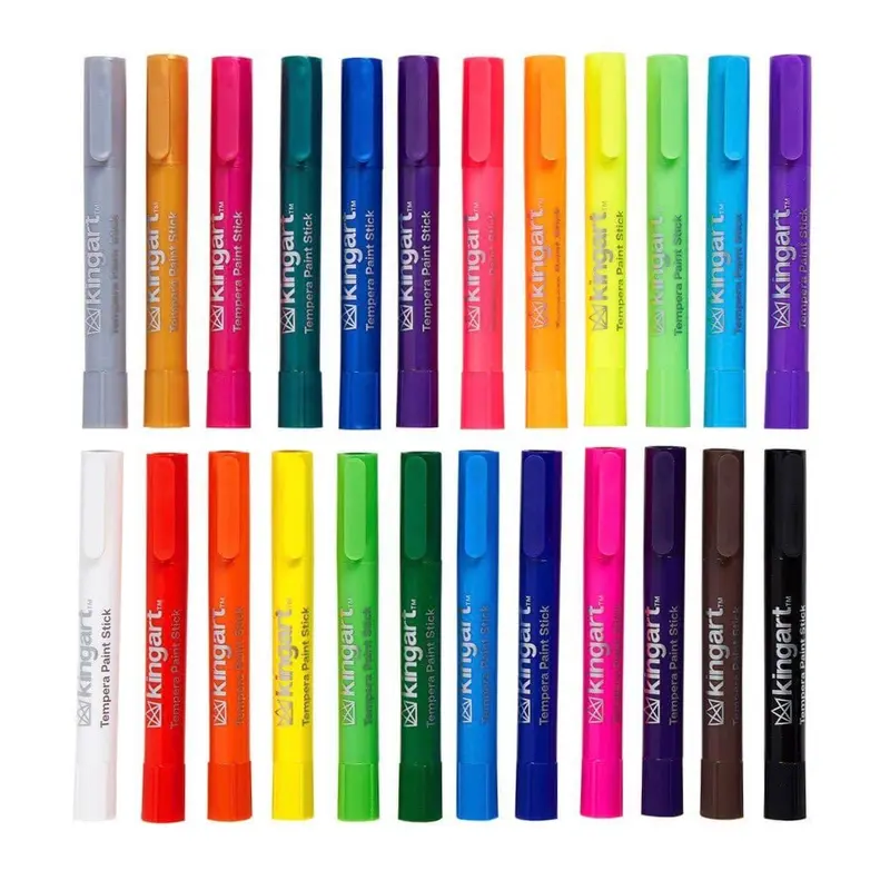 Tempera Paint Thin Sticks, 24 Colors