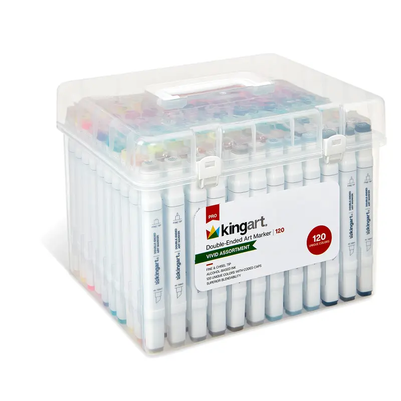 Double-Ended Alcohol Markers - 120 Colors