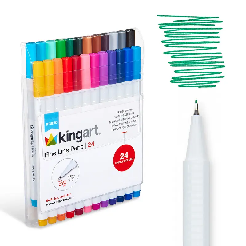 Fine Line Pens 24 Colors