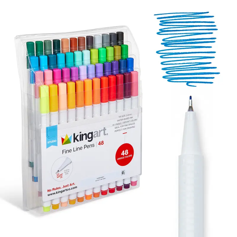 Fine Line Pens 48 Colors