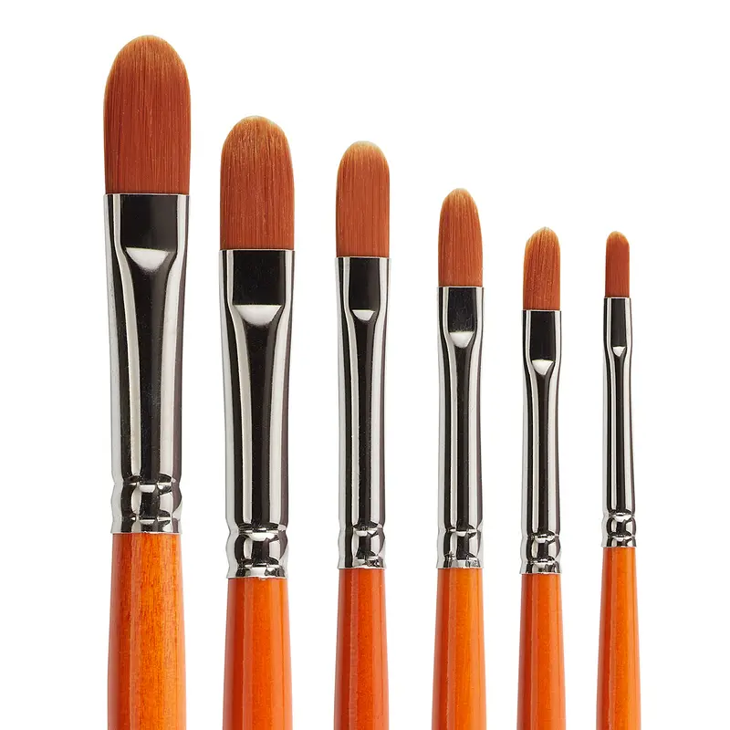 Radiant 6500 Filbert Brush Set, 6 pc