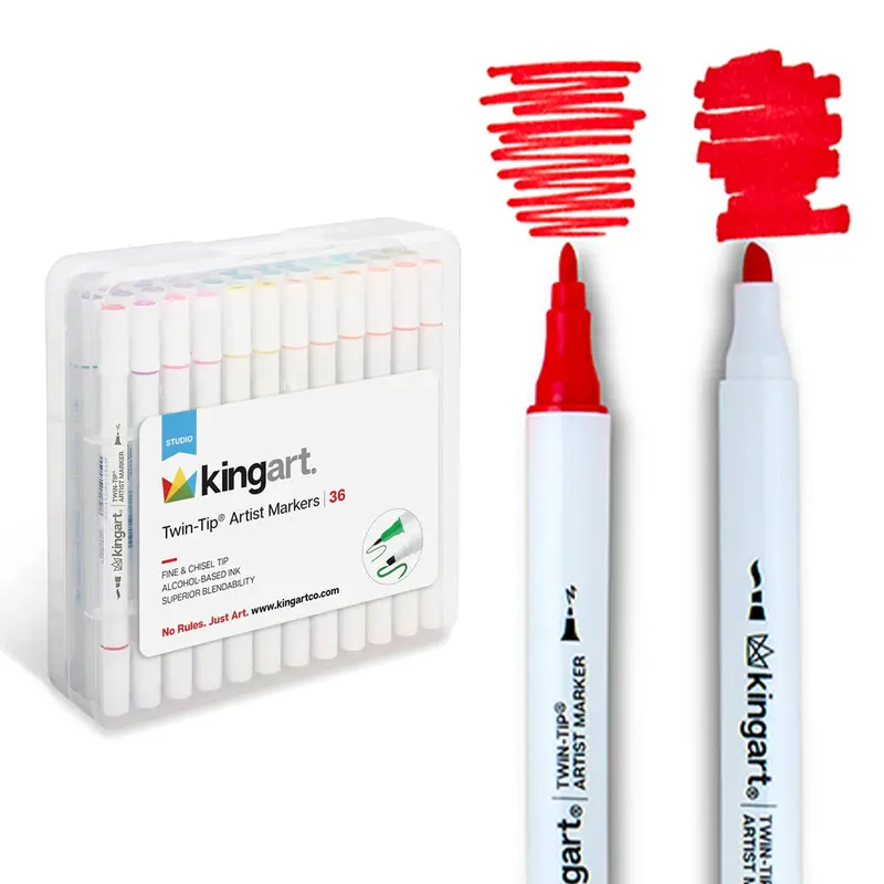 Twin-Tip Alcohol Markers 36 Colors