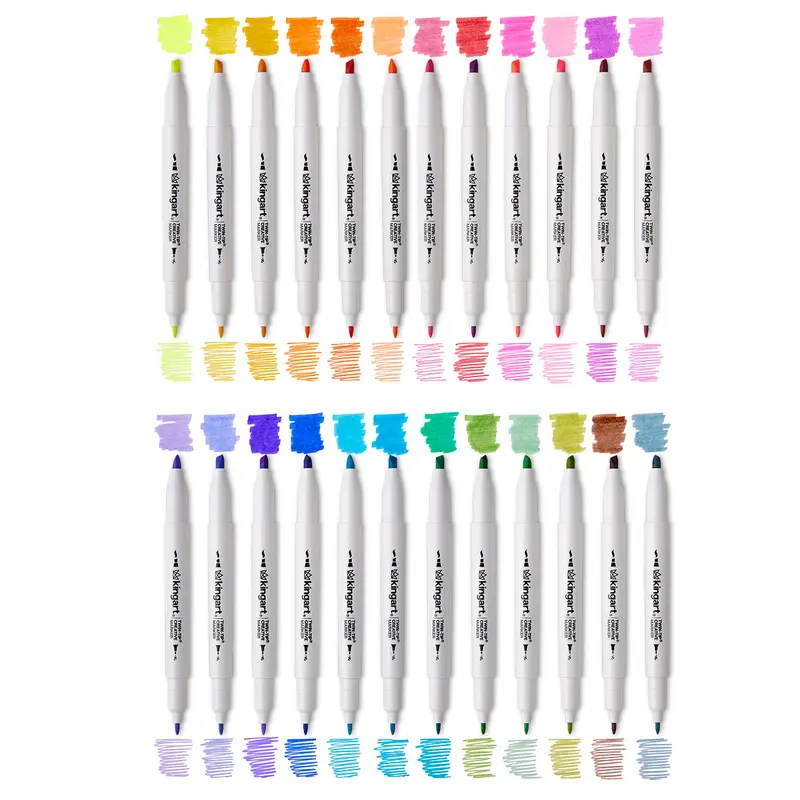 Twin-Tip Highlighters 24 Colors