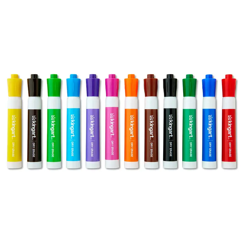 Dry Erase Markers - 12 Colors - 36 pc