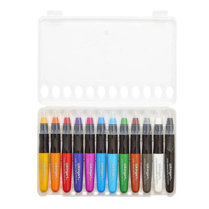 Gel Stick Crayon Set - 12 Colors