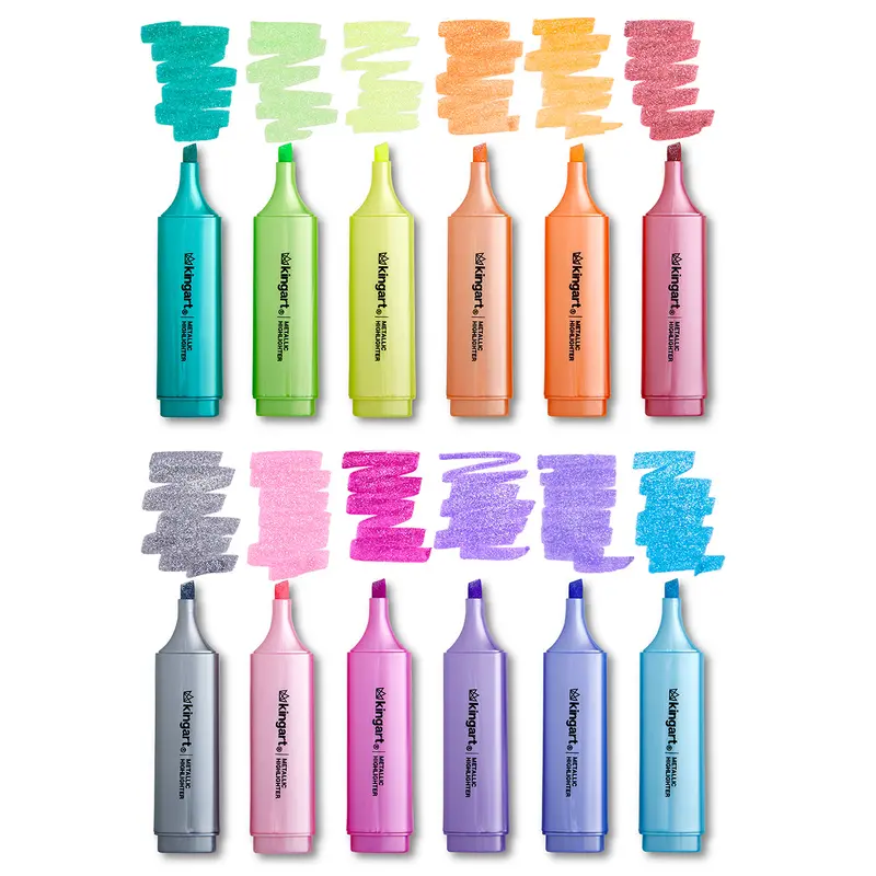 Highlighters 12 Metallic Colors