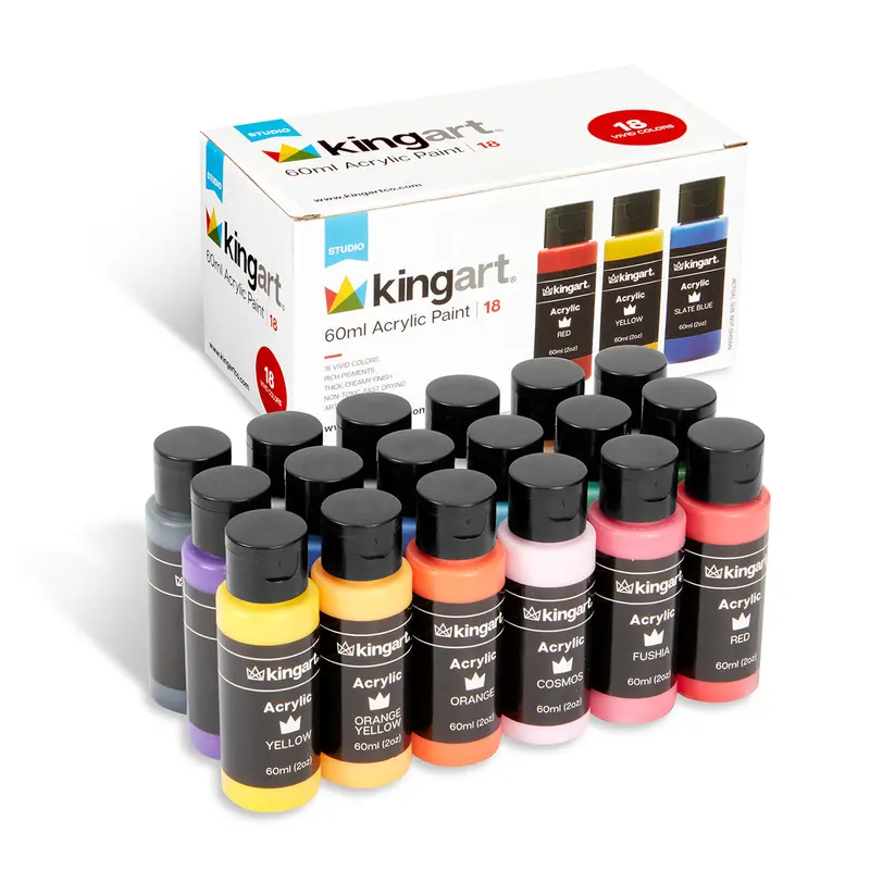 Acrylic Paint - 18 Colors 60ml