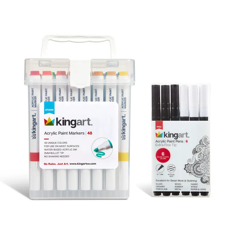 Acrylic Paint Marker Bundle 54 pc Set