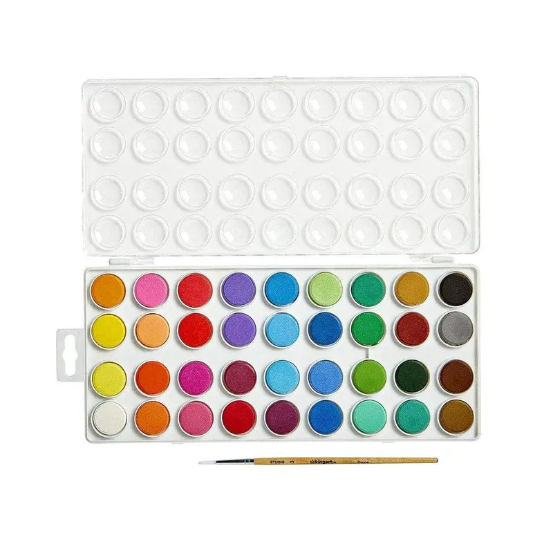 Watercolor Pan Set, 36 Colors