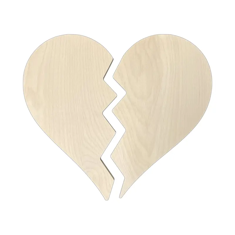 Trekell Broken Heart Panel - Wooden Painting Canvas