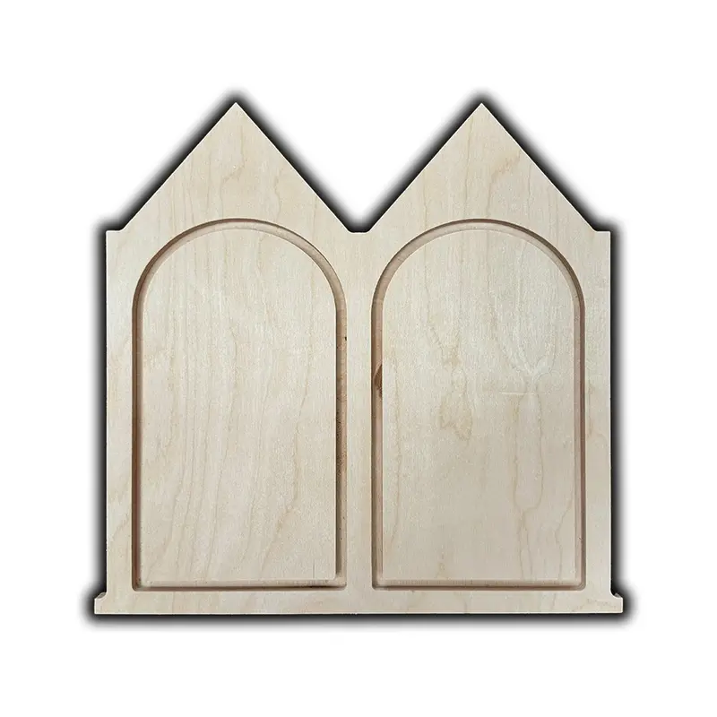 Trekell Gable Diptych Floater Panel - Wooden Painting Canvas + Frame