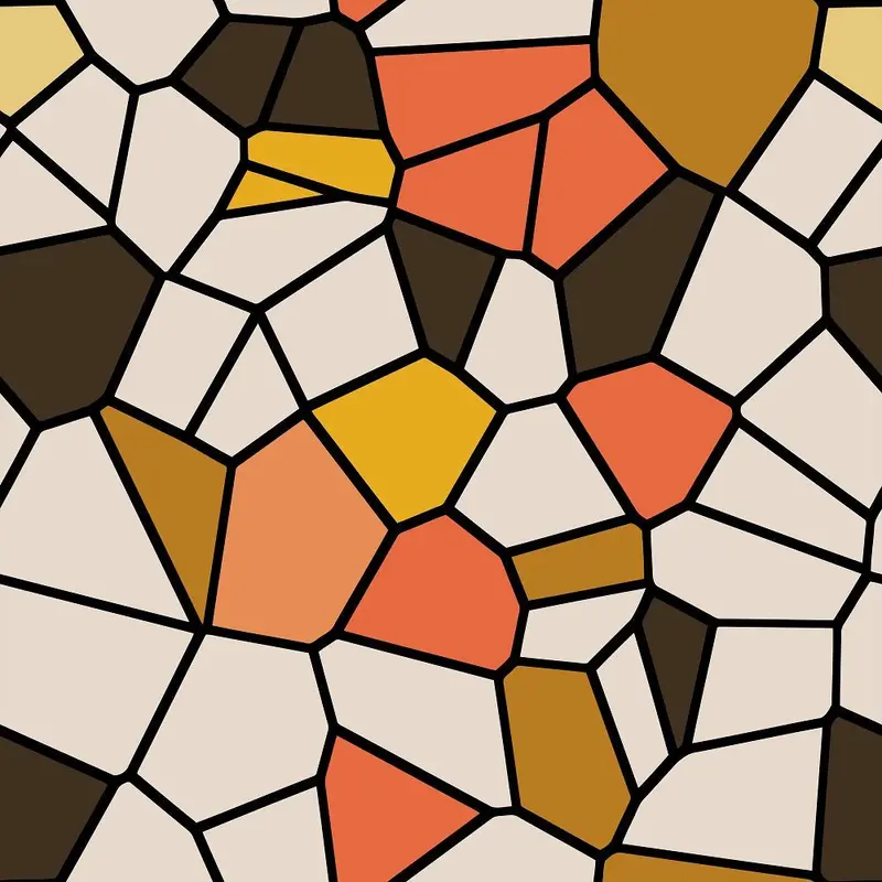 Crazy Paving Mosaic #2 Fabric