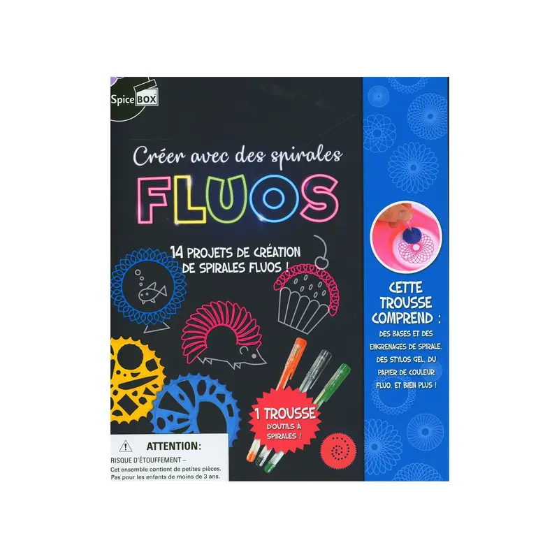 Crer avec des spirales : Fluos - French Ed.
