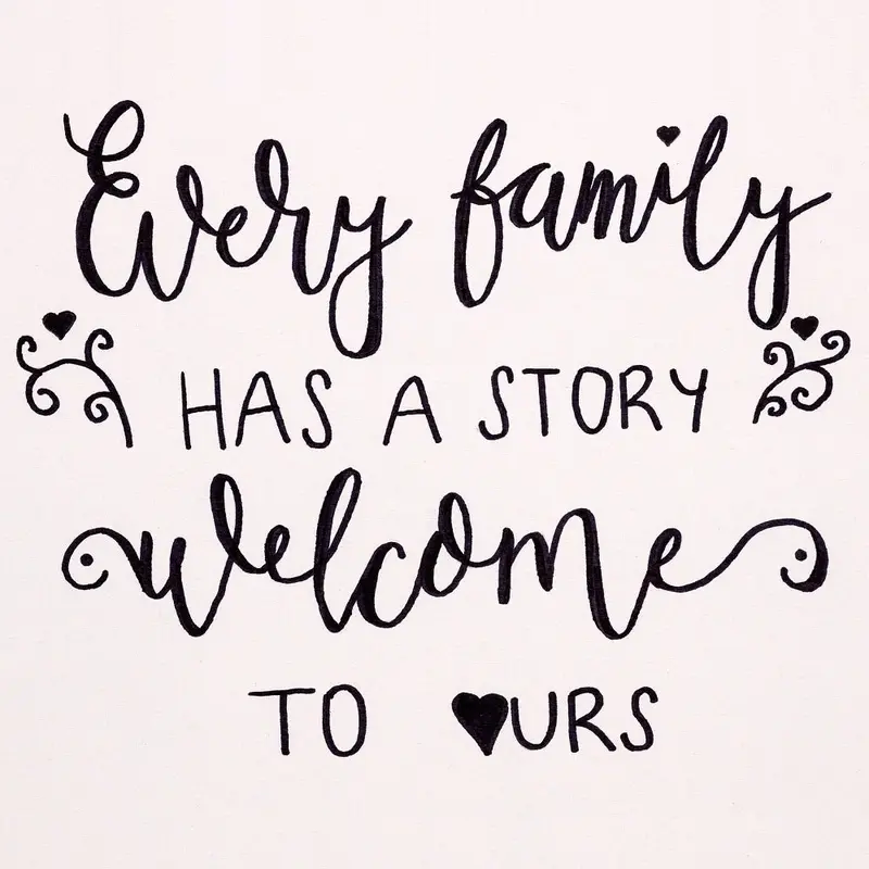 Every Family Has A Story Fabric Panel